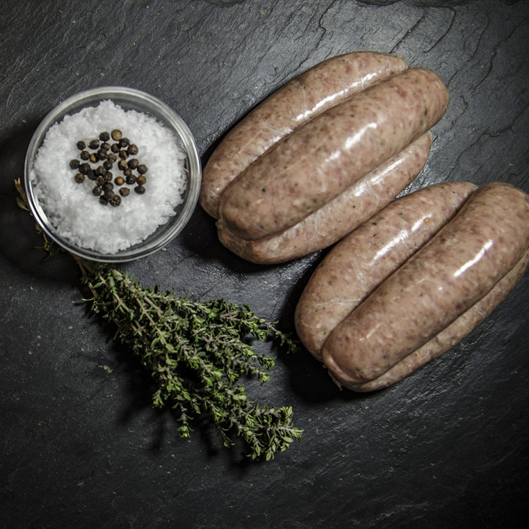 Homemade Cumberland sausage Chris Hayman Online Butchers